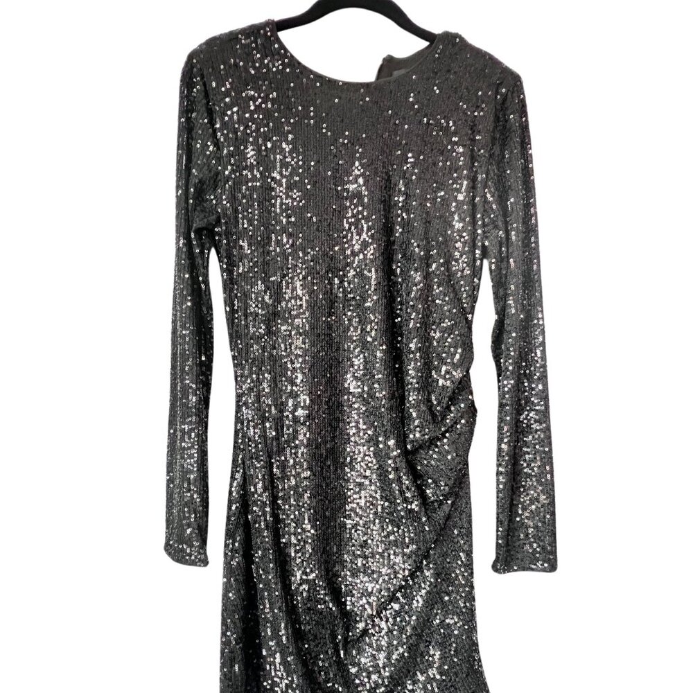 Forever New Black Sequin Dress